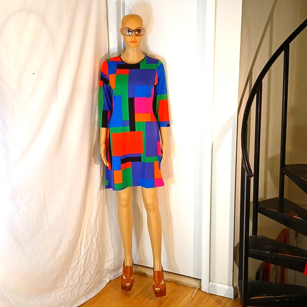 Stunning Ralph Lauren Multicolor Block Dress